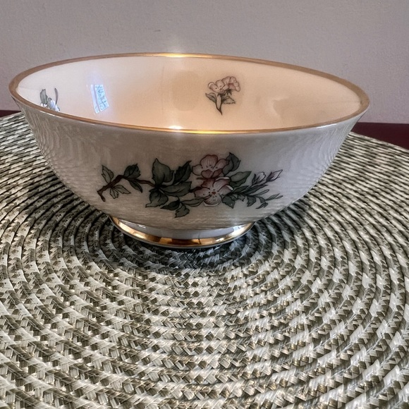 Lenox Serenade Bowl 24k Gold Hand Gilded - Vintage 1950's Made in USA - Picture 6 of 10